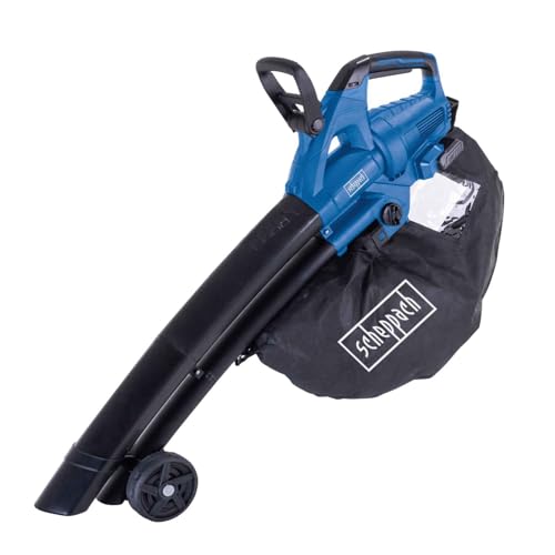 Soffiatore/Aspirafoglie A Batteria Scheppach Bc-Blv720-X 20V Ixes - Portata 210 Km/H - 45 L - Senza Batteria N� Caricabatterie