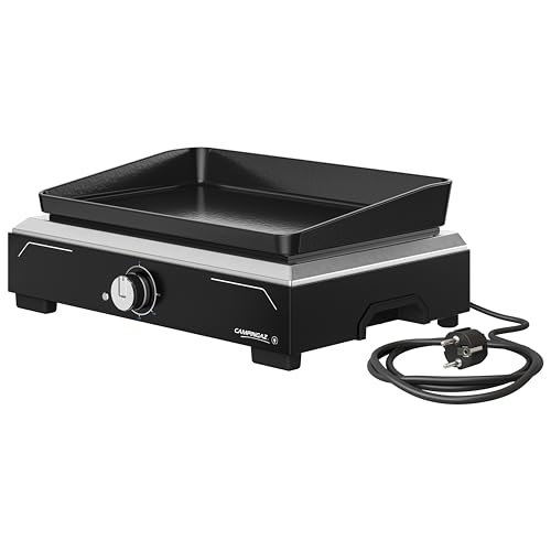 Campingaz Plancha Electric 1 Xd | Barbecue Elettrico Indoor & Outdoor Con Copertura | Piastra Plancha-Teppanyaki | Barbecue Da Balcone Portatile| Rive