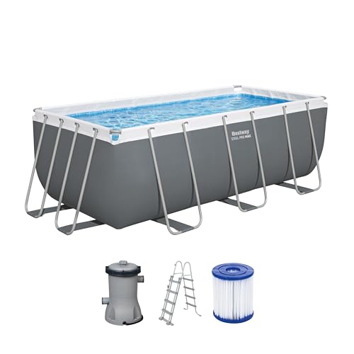 Bestway 56456-7 Set Piscina Fuori Terra Steel Pro Max Da 412X201X122 Cm