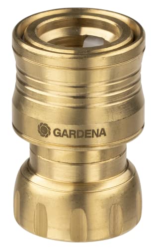 Gardena Gbr-3818 C Connettore Per Tubo Flessibile In Ottone Water Stop