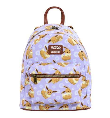 Loungefly Pokemon Eevee All Over Print Mini Backpack