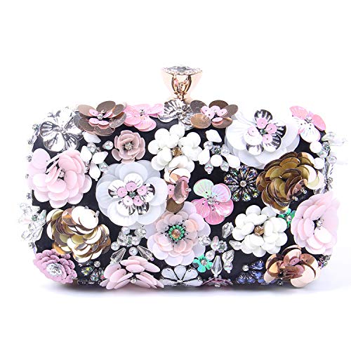 Jywmsc Donna Borsa Sera Fiore Pochette Nozze Pochette Da Sera Eleganti Borsette
