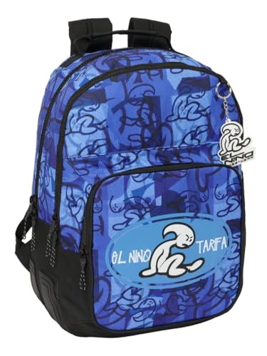 Safta El Bambino Roller - Zaino Scuola Per Bambini, Ideale Per Bambini Di Diverse Età, Comodo E Versatile, Qualità E Resistenza, 32 X 15 X 42 Cm, Blu/