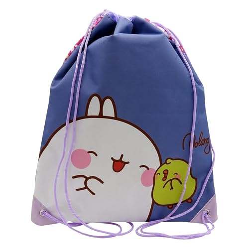 Cyp Brands Molang, Zaino A Sacchetto, Dimensioni 34 X 44, Prodotto Ufficiale Molang, Colore Viola