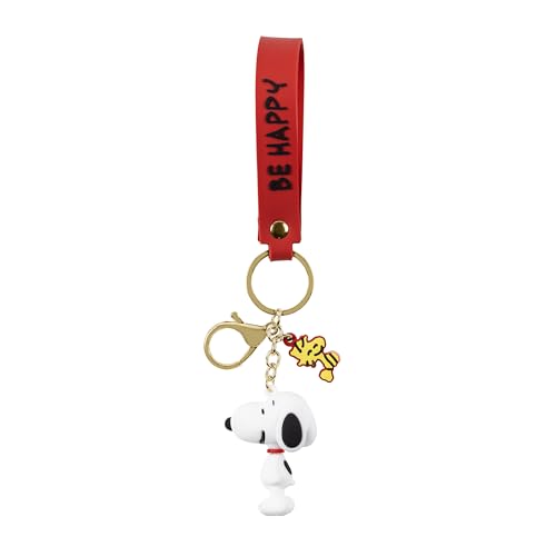 Peanuts Portachiavi Snoopy 3D In Vinile Gh00258Yl.Ph, Bianco, Taglia Unica, Casual