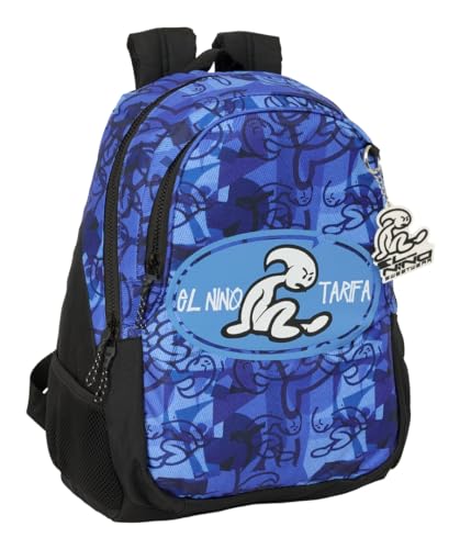 Safta El Bambino Roller - Zaino Scuola Per Bambini, Ideale Per Bambini Di Diverse Età, Comodo E Versatile, Qualità E Resistenza, 32 X 16 X 44 Cm, Blu/