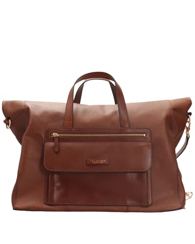 Borsa The Bridge Borsone Viaggio Palestra Pelle Con Tracolla Marrone Modello 473102Ag