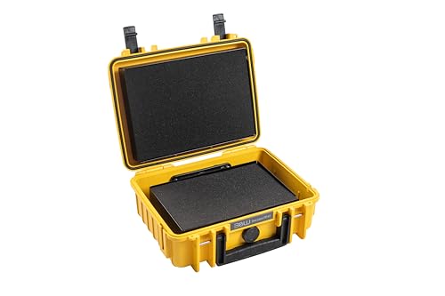 B&W International B&W Battery.Case 908.08 - Valigetta Per Batterie Agli Ioni Di Litio, Giallo., 27 X 22 X 11 Cm, Batteria 908.08