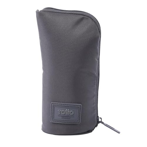 Totto - Astuccio Scuola Verticale, Modello Trik 3, Astuccio Portamatite Da Tavolo, 1 Scomparto, Organizer Per Matite E Penne, Cerniera Con Impugnatura