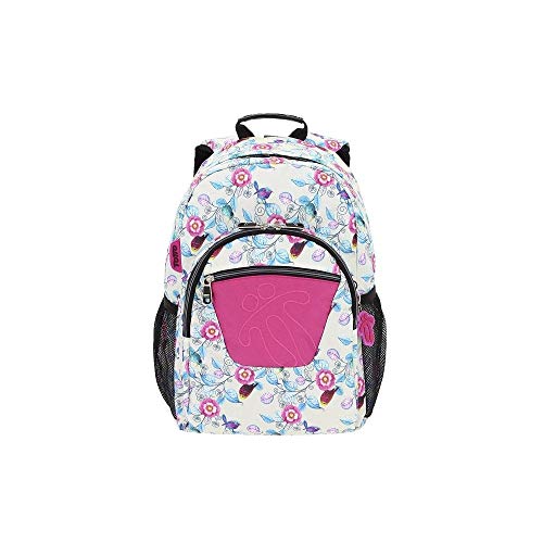 Totto - Zaino Scuola Adattabile All'Auto, Modello Acquerelli, Capacità 20 L, Tasca Bottiglia, Schienale Ergonomico Con Flusso D'Aria, Cinghie A S Per