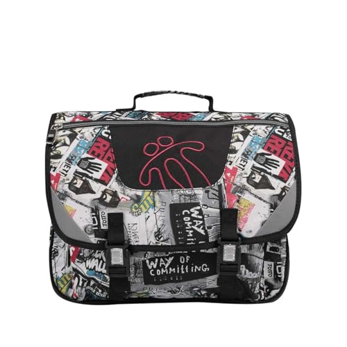 Totto - Zaino Scuola, Modello Forbici, Portfolio Scuola, Capacità 15 Litri, 3 Scomparti, Schienale Ergonomico Con Flusso D'Aria, Cinghie A S Per Un Ma