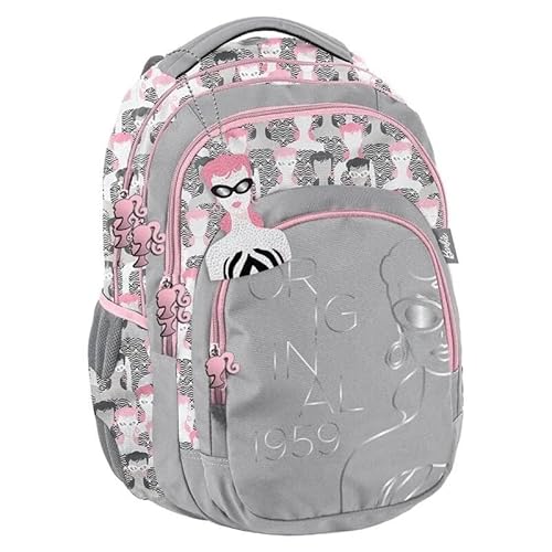 Paso Barf-2706, Zaino Per La Scuola Barbie, Grey