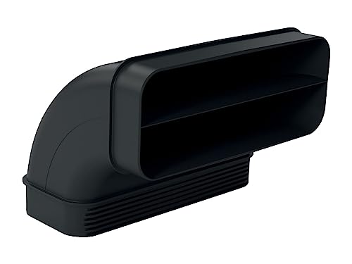 Neff Z861Sb2 - Accessori Per Installazione Cappe Aspiranti/90 Gradi A Canale Piatto In Configurazione Verticale Con Ampio Raggio/Colore: Nero