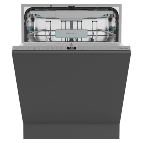 Hisense Hv16C - Lavastoviglie Classe C, 16 Coperti, Terzo Cesto, 43Db, 6 Programmi, Partenza Ritardata, Total Dry
