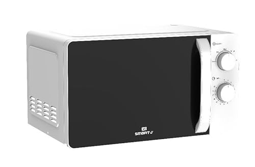 Smart-J Forno A Microonde 20L Potenza 700W Con Piatto Girevole, 5 Programmi Di Cottura, Timer 35 Minuti, Modalità Scongelamento