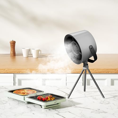 Mihoho Cappa Aspirante Portatile, Cappa Aspirante Con Filtro Sostituibile, Cappa Da Scrivania Con Ventilatore Di Scarico A 3 Marce, Sfiato Da Cucina P