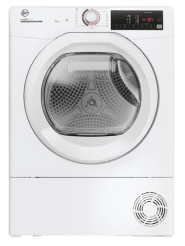 Hoover H-Dry 350 Asciugatrice 9 Kg, Pompa Di Calore, Libera Installazione, Classe A++, Certificazione Woolmark, Axlxp 85X60,4X59,6, Bianca - Hre H9A2T