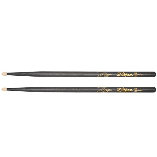 Zildjian Z Custom Le - Bacchette Per Batteria 5B, Colore Nero Cromato, Punta In Legno