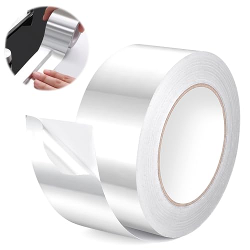 Nastro Alluminio Adesivo - 50 Mm X 50 M - Nastro Adesivo Alte Temperature,Nastro Sigillante Impermeabile E Resistente Al Calore ,Per Perdite Sul Tetto