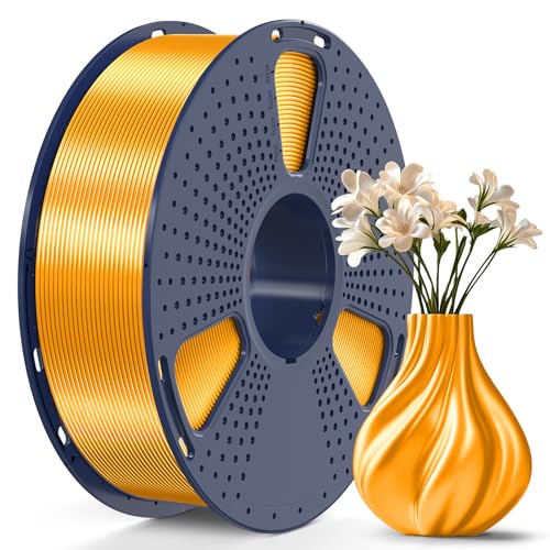 Sunlu Filamento Pla Plus Seta Lucida 1.75Mm Per Stampante 3D, Silk Pla+ Filamento Con Finitura Liscia E Setosa, Buona Resa Colore, Precisione Dimensio