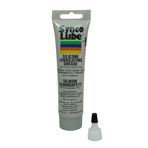Super Synco Lube 92003 - Grasso Lubrificante In Silicone Con Syncolon (Ptfe) + 10201 Applicatore