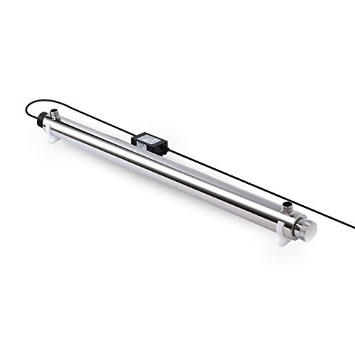 Sterilizzatore Acqua Lampada Uv 55 Watt Portata 30 Lt/Min Per Impianti Filtrazione, Osmosi Inversa E Acquario