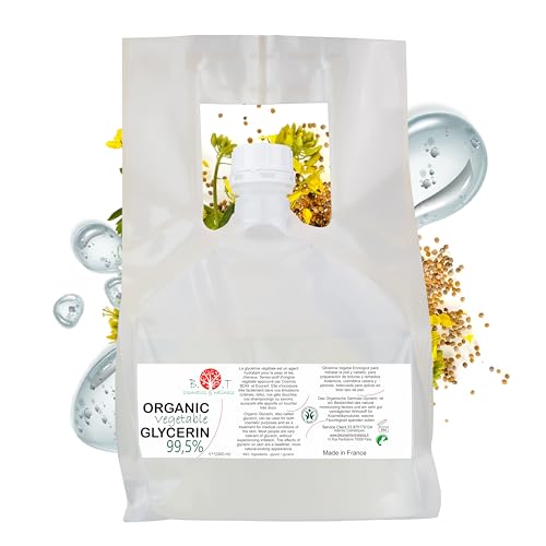 Glicerina Liquida Vegetale Pura E Bio - Glicerina Per Bolle Di Sapone, Olio Idratante Viso E Corpo, Base Cosmetica Fatta In Casa 100% Naturale - 5000