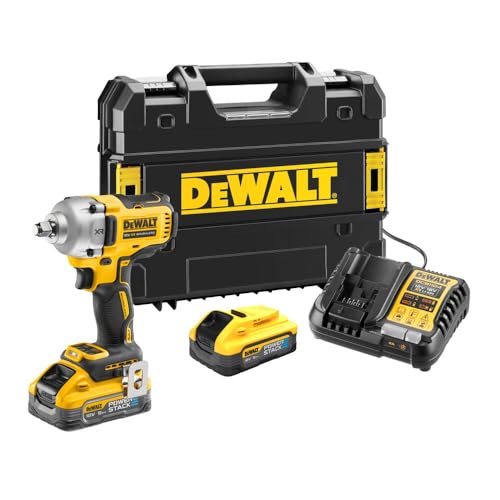 Dewalt Dcf891H2T-Qw Avvitatore Impulsi 18V 2 Batterie 5 Ah Powerstack 1/2" 812 Nm