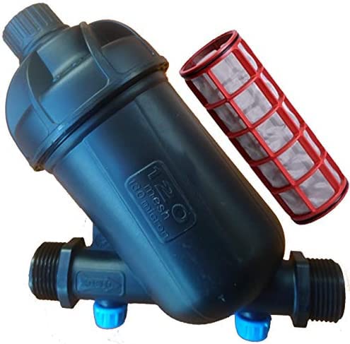 Suinga Filtro A Rete 3/4" Per Tubo 25 Mm. Utilizzato In Impianti Di Irrigazione E Irrigazione A Goccia. Filettatura Maschio 3/4" Con Capacità Filtrata