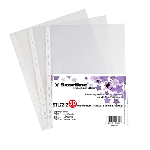 50 Buste Forate 22X30 Buccia Medium Starline