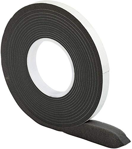Nastro Di Compressione 10/2 │ Antracite │ 1 Pezzo │ 12,5 M Di Lunghezza │ Larghezza Rotolo: 10 Mm, Larghezza Giunto: 2-5 Mm │ Nastro Sigillante Per Gi