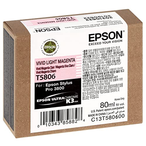 Epson Originale Cartuccia Di Inchiostro Magenta Chiaro T5806