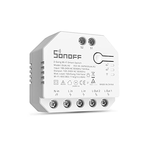 Dual R3 Smart Switch, Interruttore Intelligente Con Adesivo Rasppishop