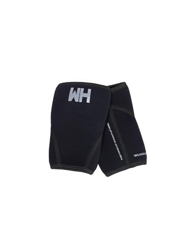 Manicotti Da Ginocchio In Neoprene Da 7 Mm. Supporto Per Uomini E Donne, Sollevamento Pesi, Squat, Powerlifting, Snatch And Clean (L)