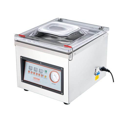 Vevor Macchina Sottovuoto A Camera 320W Confezionatrice Sottovuoto Dimensioni Compatte 320Mm In Cucina Domestica E Per Uso Commerciale Per Alimenti Um
