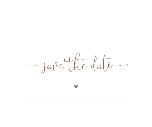 Save The Date Karten Hochzeit Gold Wir Heiraten Postkarten Einlaudungskarten Hochzeit (25 Pezzi)