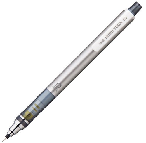Uni Portamine Kuru Toga, Modello Standard 0,3 Mm, Argento (M34501P.26)