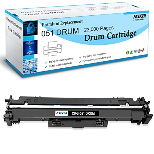 Aseker Compatibile 051Dr 051 051H Tamburo Cartuccia 23000 Pagine Per Imageclass Lbp162Dw Mf264Dw Mf267Dw Mf269Dw Lbp160 Mf260 Series Stampanti Crg-051