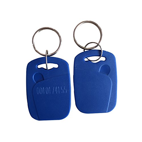 Yarongtech Tag Rfid Blu Em4100 125 Khz Em Marino Portachiavi (Confezione Da 100)