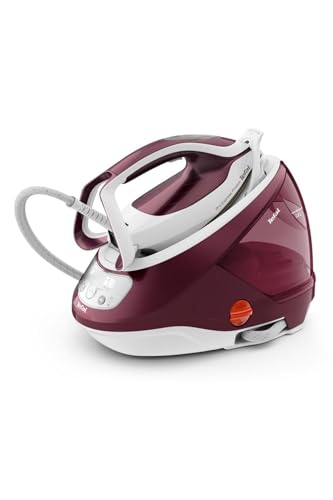 Tefal Gv9220 Steam Ironing Station 2600 W Durilium Airglide Autoclean Soleplate Burgundy White
