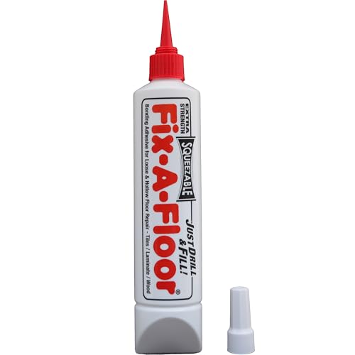 Fix-A-Floor Squeezy - Adesivo Di Riparazione Tutto In Uno Per Piastrelle Sciolte, Cave E Scricchiolanti, Legno, Lvt, Lvp E Pavimenti In Laminato