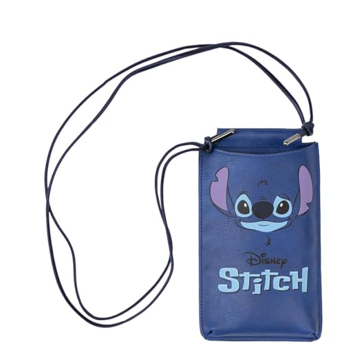 Stitch - Etui De Téléphone Avec Cordon - 10 X 18 X 1 Cm