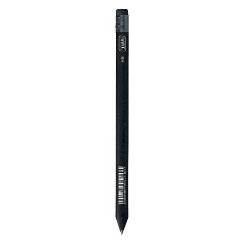 Legami - Black Pencil, Matita Con Gomma, 1X19,5 Cm, Mina Hb, Tratto Preciso, Per Scrivere E Disegnare
