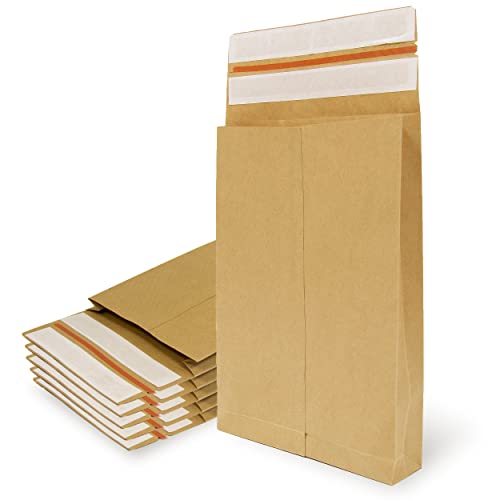 Buste In Carta Kraft Con Doppia Striscia In Silicone Da 3 Tasselli Per Spedizione E Imballaggio. Sacchetti Di Carta Per Inviare Vestiti, Accessori, De