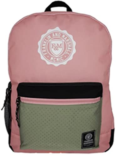 Senfort Franklin & Marshall D-Pack 2 Scomparti E Zaino Da Tasca Anteriore, 44 Cm Larghezza X 30 Cm Altezza X 18 Cm Altezza, Rosa