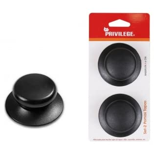 Privilege 186307 Set 2 Pomelli Coperchi Sarten 6 Cm