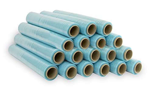 Ofituria Rollo Film Elástico De Plástico Estirable Transparente 70% Reciclado, 50 Cm Extensible 300 M, Largo Protector De Embalaje Industrial Resisten