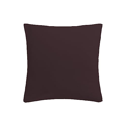Ethere Maison Federa Per Cuscino Tinta Unita Bordeaux 80 X 80 Cotone 200 Fili.