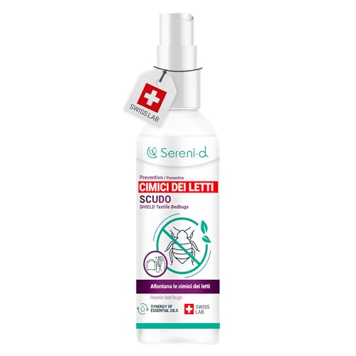 Scudo Anti Cimici Da Letto - Spray Anti Cimici Da Letto Potente - Trattamento Naturale Con Oli Essenziali/Fiori Di Piretro Vegetale - Risultati Rapidi