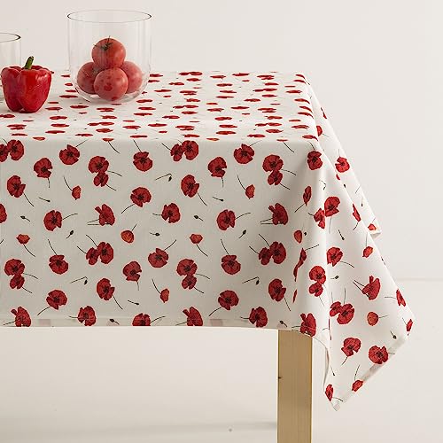 Mantel Antimanchas Crounch Rojo 140 * 300 Cm